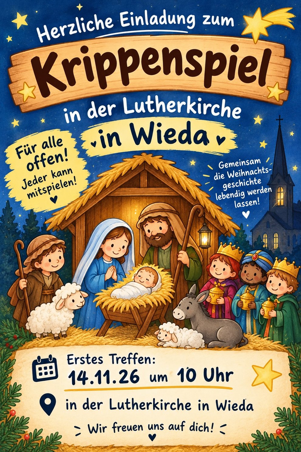 Die Krippenspielproben beginnen!